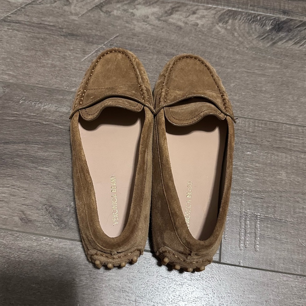 NEW Veronica Beard Jia Driving Loafer Hazelwood Suede 5 - Picture 6 of 8